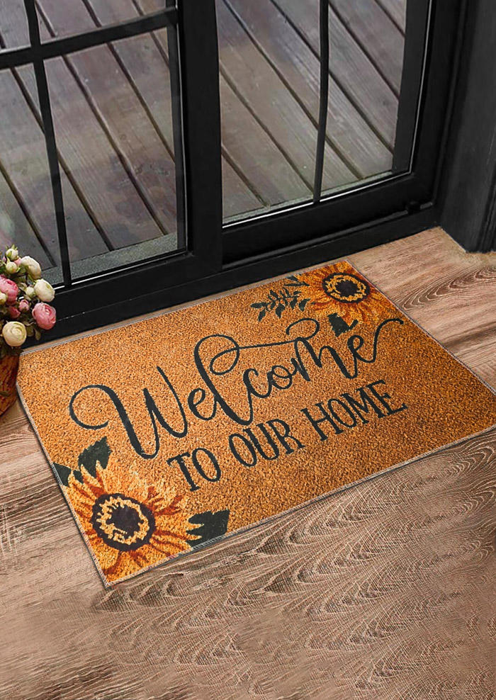 

Welcome To Our Home Sunflower Non-Slip Carpet, Pattern1;pattern2, 527161
