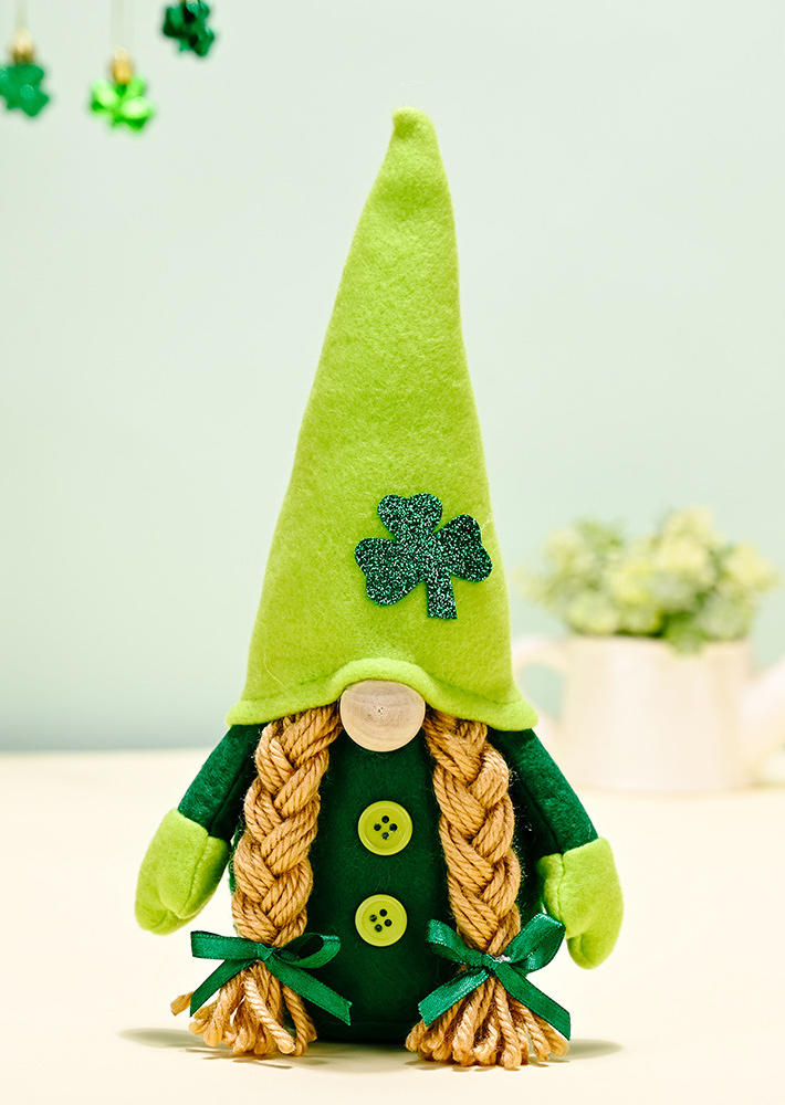 St. Patrick's Day Gnomies Faceless Doll Ornament 526120