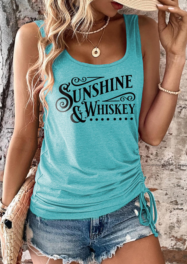 

Sunshine & Whiskey Drawstring Tank - Lake Blue, SCM016269